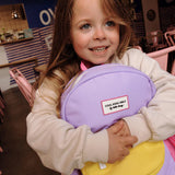 תיק גב עגול - Mini Mauve