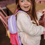 תיק גב עגול - Mini Mauve