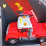 משאית מנוף עם קולות ותאורה