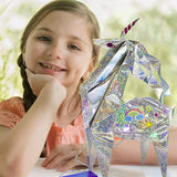 אוריגמי חד קרן הולוגרפי מאיר