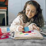 יצירה DIY - הדפסת שבלונות על תיק