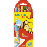 6 עפרונות שעווה לקטנטנים  - Giotto
