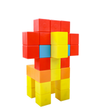 משחק קוביות מגנטיות גדולות - 50 חלקים