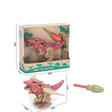 דינוזאור להרכבה DIY - סגול