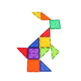 משחק מגנטים תלת מימד- Magnetic Tiles - 100 חלקים