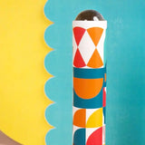 קליידוסקופ קריסטל בול קונפטי - צהוב