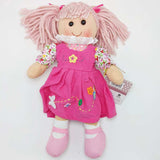 בובת בד - אנושקה שיער ורוד