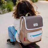 תיק גב מרובע - Mini Walnut