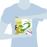 חוברת צביעה לפי מספרים דינוזאורים