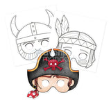 חוברת צביעה מסיכות - פיראטים