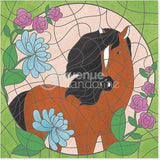 חוברת צביעה לפי מספרים סוסים