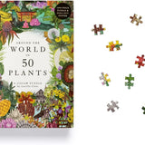 פאזל 1000 חלקים - מסביב לעולם עם 50 צמחים