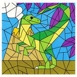 חוברת צביעה לפי מספרים דינוזאורים