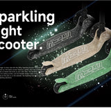 קורקינט מנצנץ גלגלים מאירים SPARKLING - ירוק מנטה