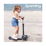 קורקינט מנצנץ גלגלים מאירים SPARKLING - ירוק מנטה