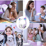 אוזניות אלחוטיות חתול - סגול