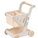 עגלת קניות מעץ