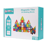 משחק מגנטים תלת מימד- Magnetic Tiles - 100 חלקים