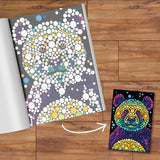 חוברת מדבקות לפי מספרים - חיות בר