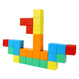 משחק קוביות מגנטיות גדולות - 50 חלקים