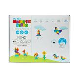 משחק קוביות מגנטיות גדולות - 42 חלקים