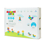 משחק קוביות מגנטיות גדולות - 42 חלקים