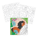 חוברת צביעה לפי מספרים סוסים