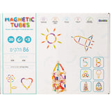 86 חלקים צינורות וכדורים מגנטים גמישים להרכבה
