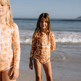 בגד ים שלם שרוול ארוך Beach Comber Golden