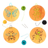 ריקמה על עץ - חרקים