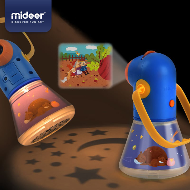 מנורת לילה ומקרן שקופיות סיפורים ואגדות - Midder 4