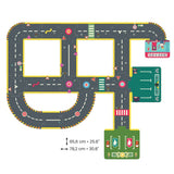 פאזל ריצפה 26 חלקים - קרייזי מוטורס כבישים