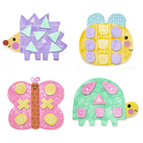 יצירה לקטנטנים - צורות בצבעי ידיים