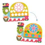 יצירה - צביעה עם שבלונות חיות