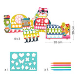 יצירה - צביעה עם שבלונות חיות