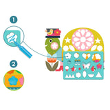 יצירה - צביעה עם שבלונות חיות