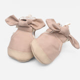 נעלי טרום הליכה וצעד ראשון - סנדלים פודרה עם פפיון