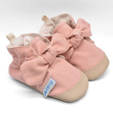 נעלי טרום הליכה וצעד ראשון - מגפון ורוד עם פפיון
