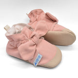 נעלי טרום הליכה וצעד ראשון - מגפון ורוד עם פפיון