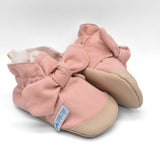 נעלי טרום הליכה וצעד ראשון - מגפון ורוד עם פפיון