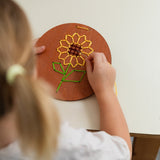 ריקמה על עץ - צמחים