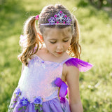 כתר טיארה משובצת לילך לתחפושת