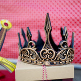 כתר ימי הביניים זהב לתחפושת