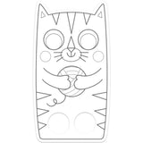 פנקס בובות אצבע לצביעה - תוכי