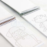 פנקס בובות אצבע לצביעה - תוכי