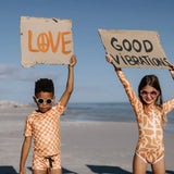 בגד ים שלם שרוול ארוך Beach Comber Golden