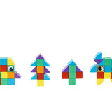 משחק קוביות מגנטיות גדולות - 42 חלקים