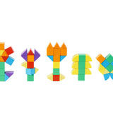 משחק קוביות מגנטיות גדולות - 42 חלקים