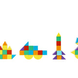 משחק קוביות מגנטיות גדולות - 42 חלקים