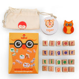 משחק לימודי - אותיות בקוביות אנגלית